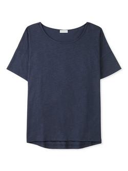 Celtic & Co. Slub Jersey Drop Shoulder T-Shirt - view 2, Dark Navy