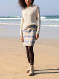 Celtic & Co. Slub Knit Button Detail Jumper, Oatmeal