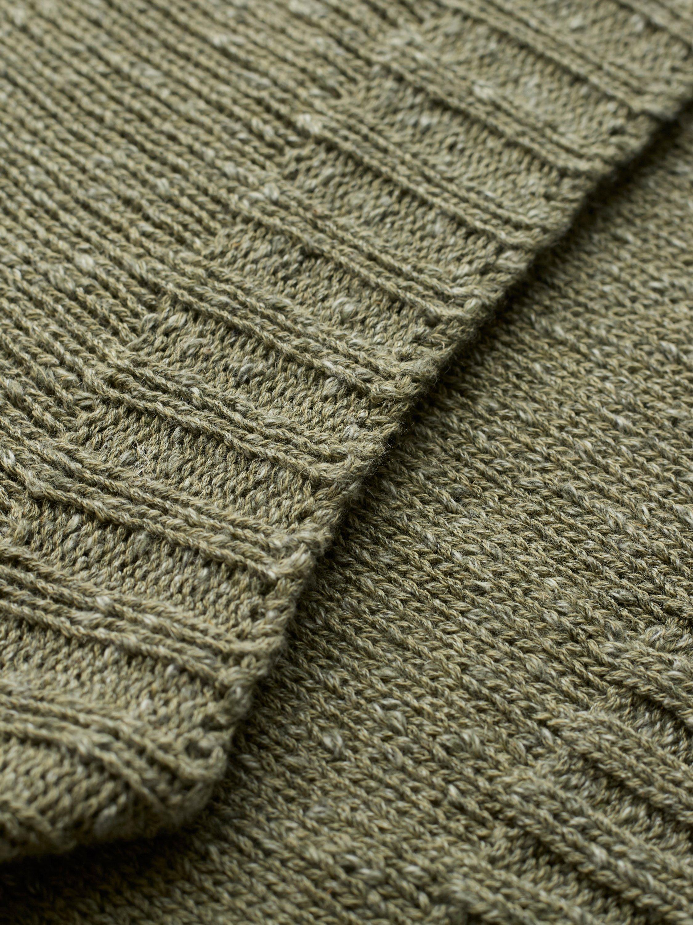 Product image 5 of 5, which shows Celtic & Co. Slub Fleck Boat Neck Jumper, Sage, XS