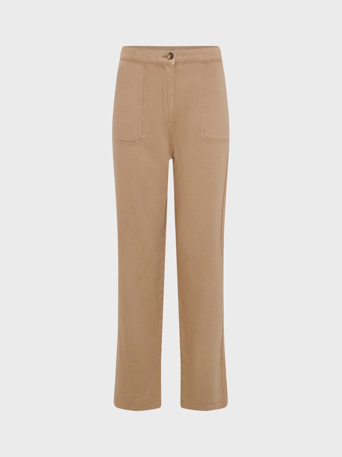 Product image 4 of 6, which shows Gerard Darel Lysee Cotton Blend Trousers, Camel, 10