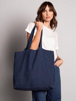 Celtic & Co. Linen Tote Bag - view 2, Dark Navy