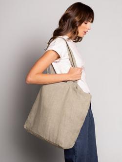 Celtic & Co. Linen Tote Bag - view 2, Stone