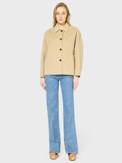 Gerard Darel Sienna Wool Rich Jacket, Sand, Sand