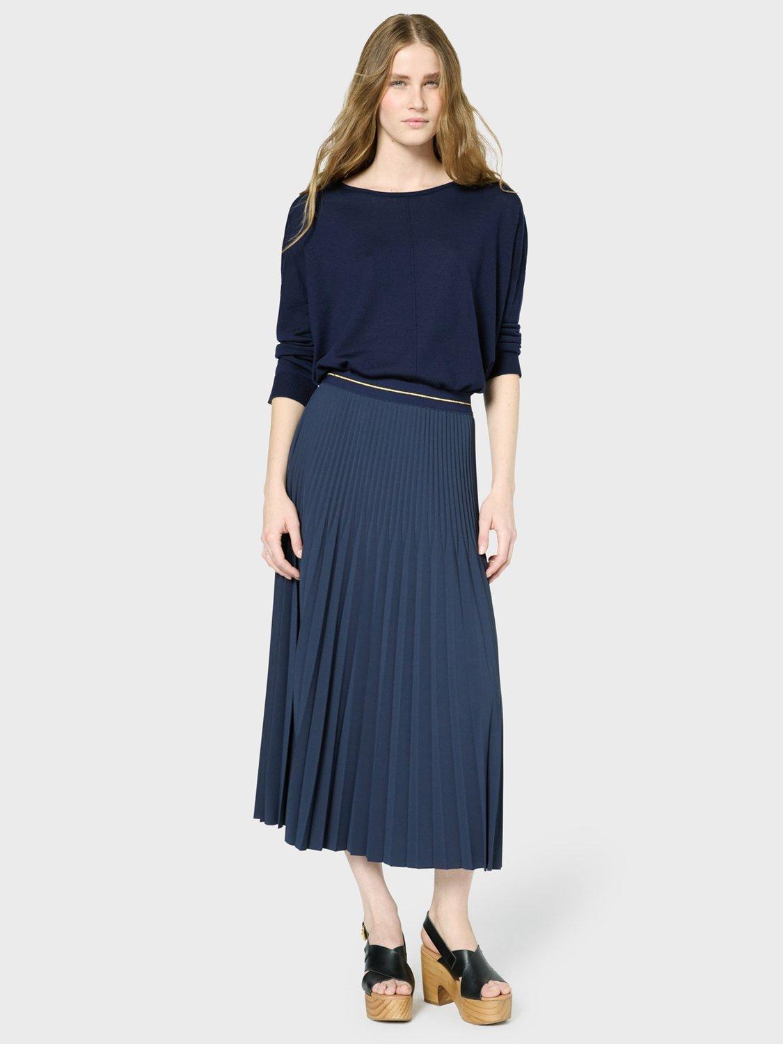 Product image 2 of 6, which shows Gerard Darel Violeta Pleated Skirt, Navy, 12