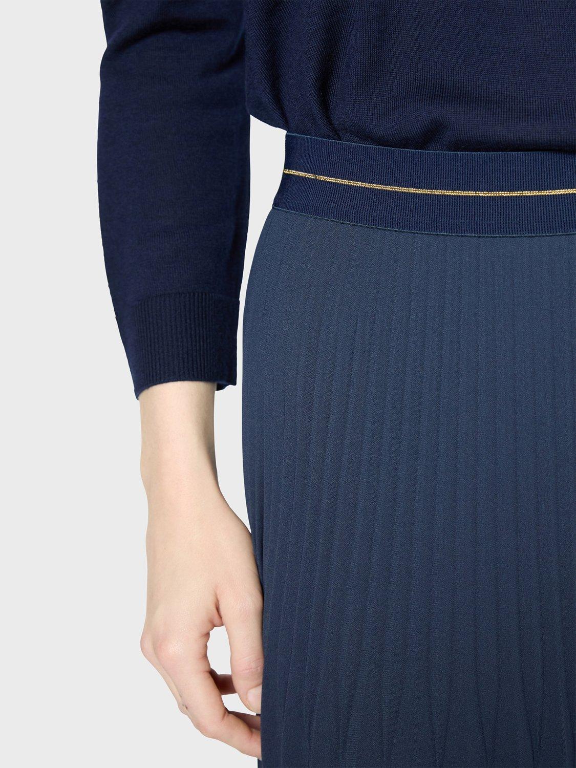 Product image 6 of 6, which shows Gerard Darel Violeta Pleated Skirt, Navy, 12