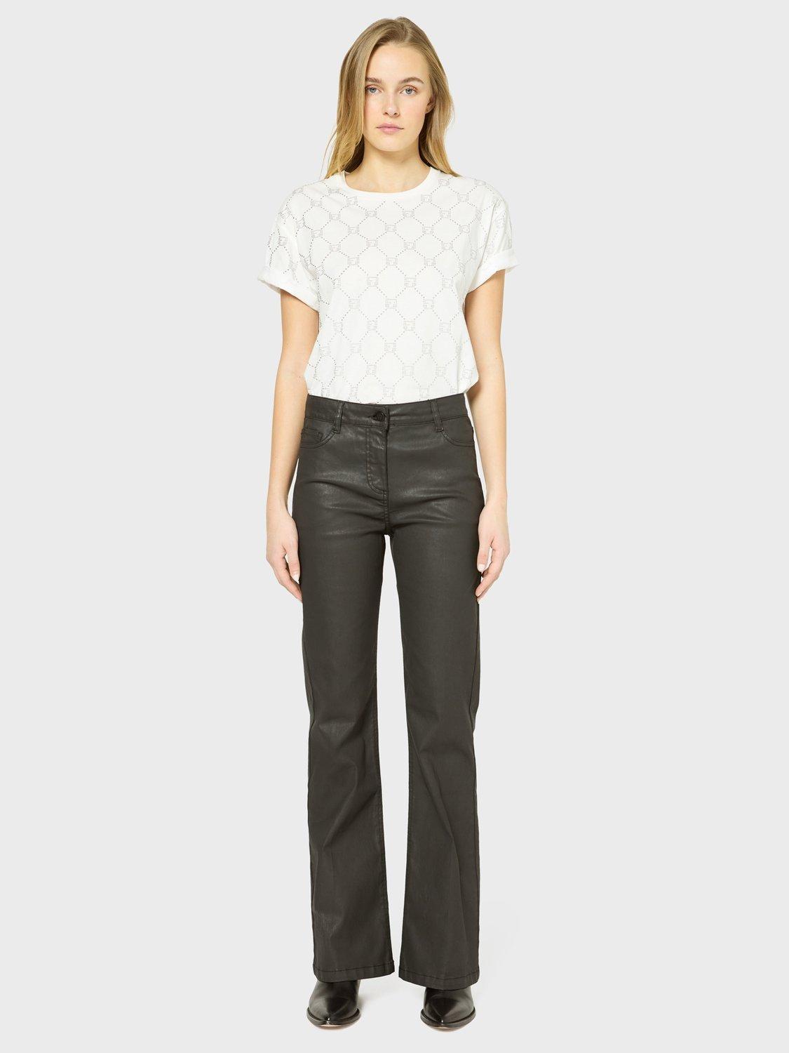 Product image 2 of 5, which shows Gerard Darel Livia Coated Jeans, Black, 8