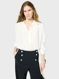 Gerard Darel Urenka Button Neck Top, White