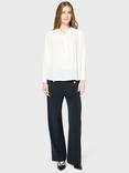 Gerard Darel Urenka Button Neck Top, White