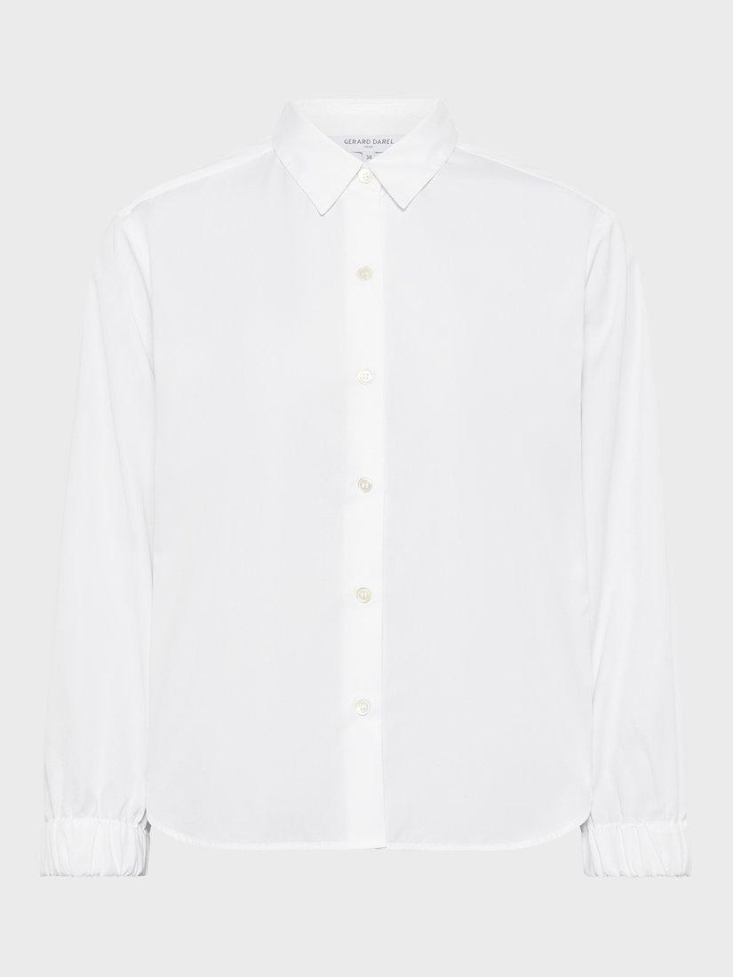 Product image 4 of 6, which shows Gerard Darel Ustina Pleated Cuff Shirt, White, 8