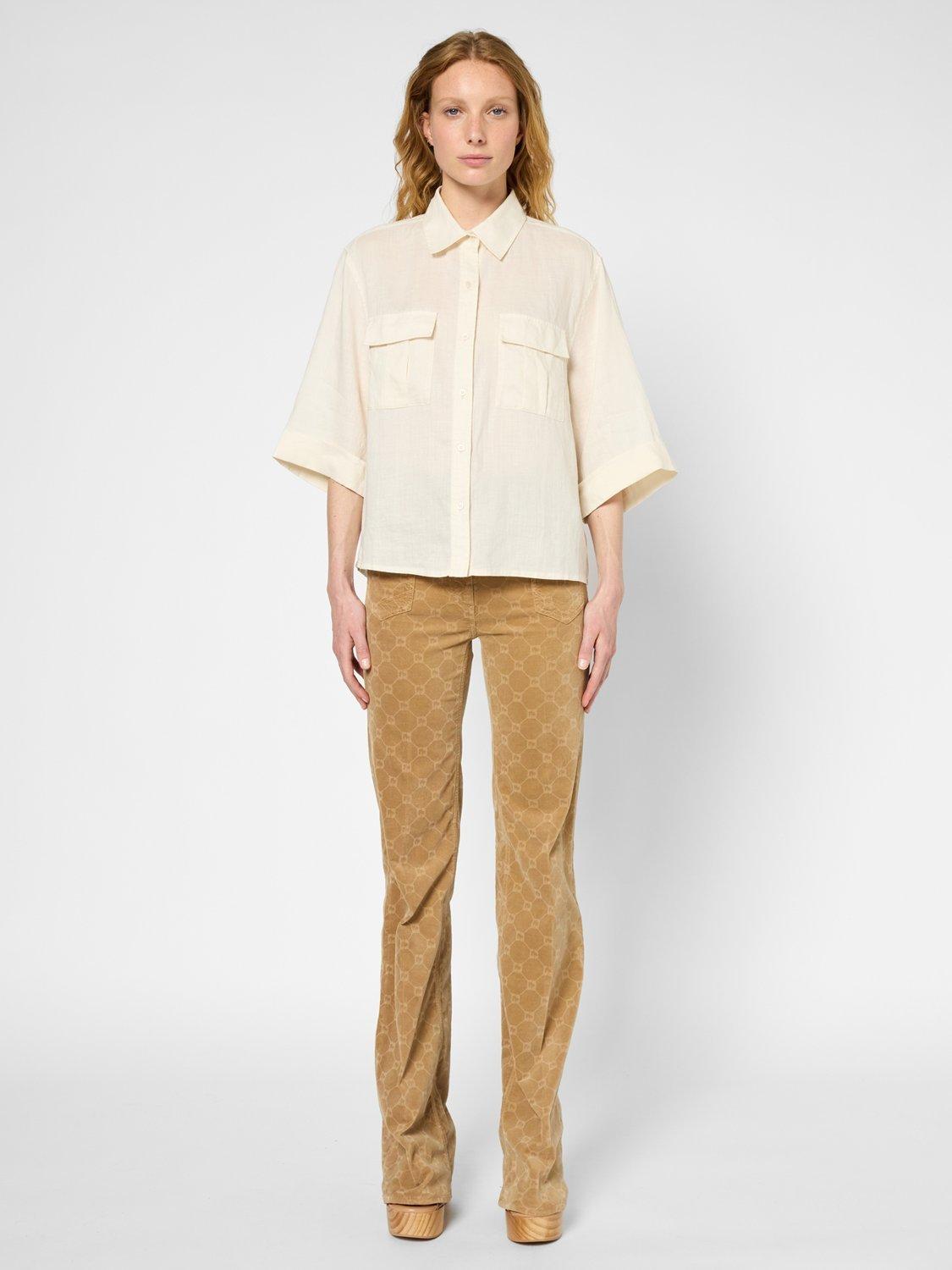 Product image 1 of 6, which shows Gerard Darel Udaline Utility Shirt, Natural, 10