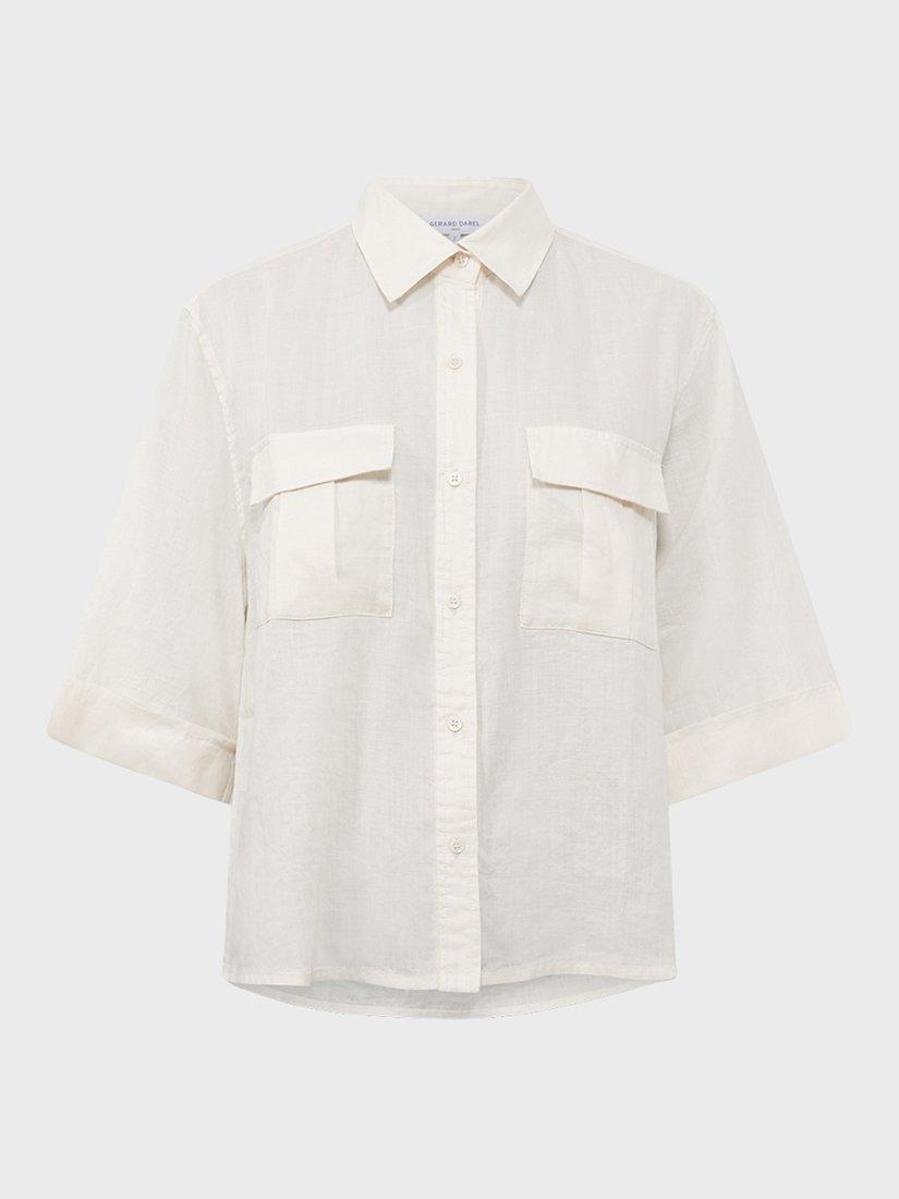 Product image 4 of 6, which shows Gerard Darel Udaline Utility Shirt, Natural, 10