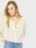 Gerard Darel Udyana Wide Sleeve Striped Shirt, Natural