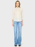 Gerard Darel Udyana Wide Sleeve Striped Shirt, Natural