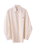 S.S.DALEY Cuthbert Cotton Regular Fit Stripe Shirt, Blue Stripe