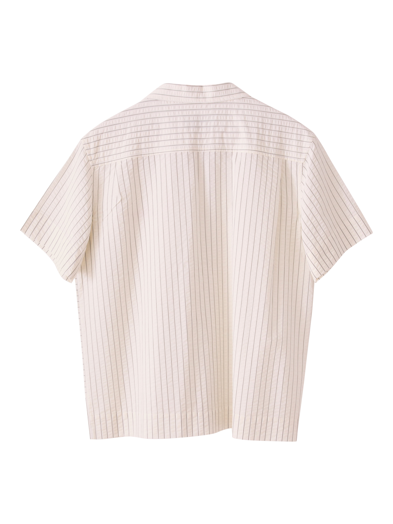 Product image 2 of 3, which shows S.S.DALEY Cotton Regular Fit Stripe Turing Shirt, White Blue Stripe, S
