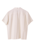 S.S.DALEY Cotton Regular Fit Stripe Turing Shirt, White Blue Stripe