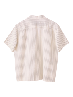 S.S.DALEY Cotton Regular Fit Stripe Turing Shirt, White Blue Stripe - view 2, White Blue Stripe