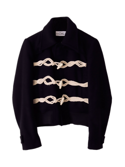 S.S.DALEY Alywn Wool Duffle Blouson Jacket, Black, Black