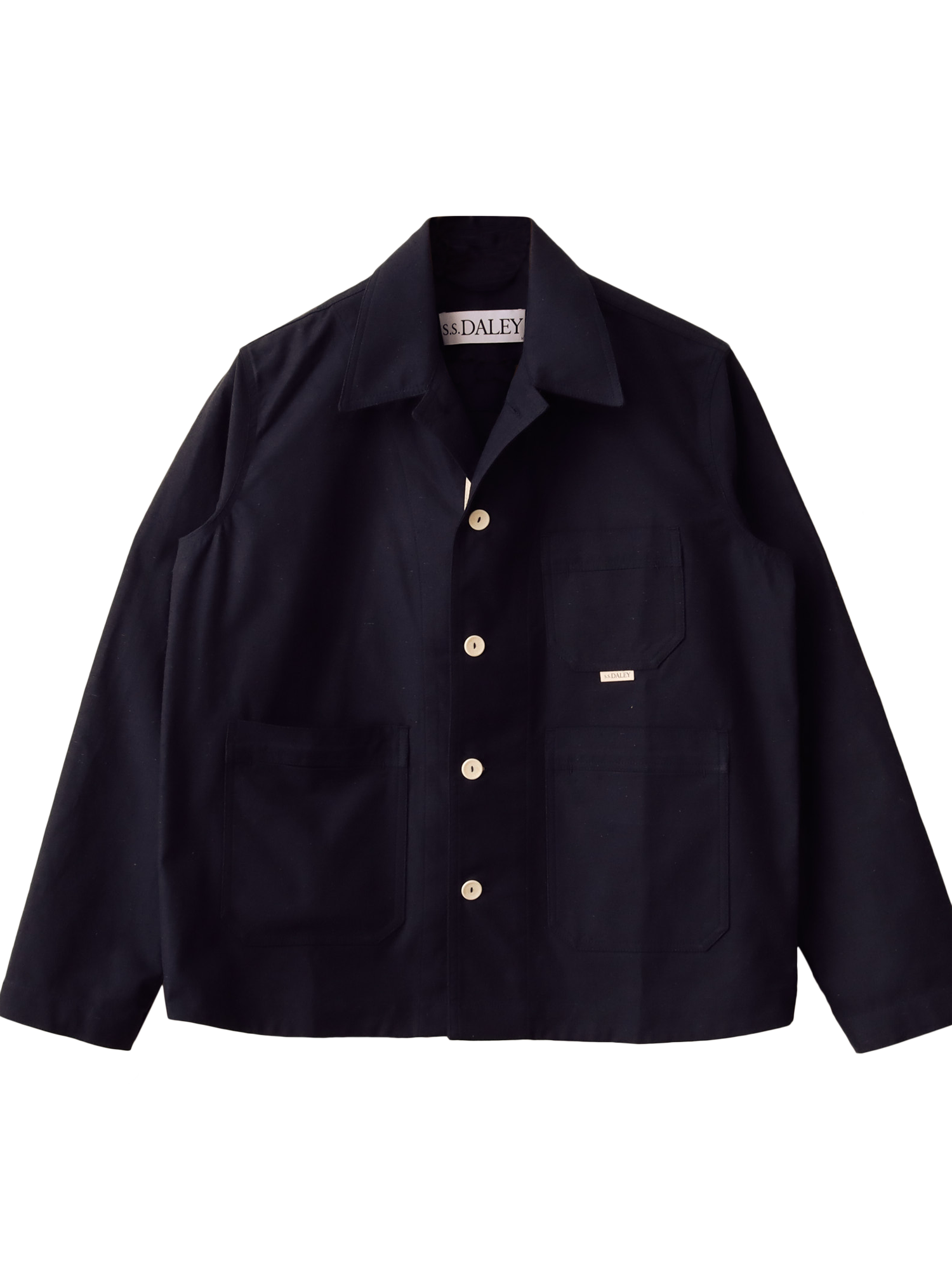Product image 1 of 1, which shows S.S.DALEY Clarence Overshirt Jacket, Navy, S