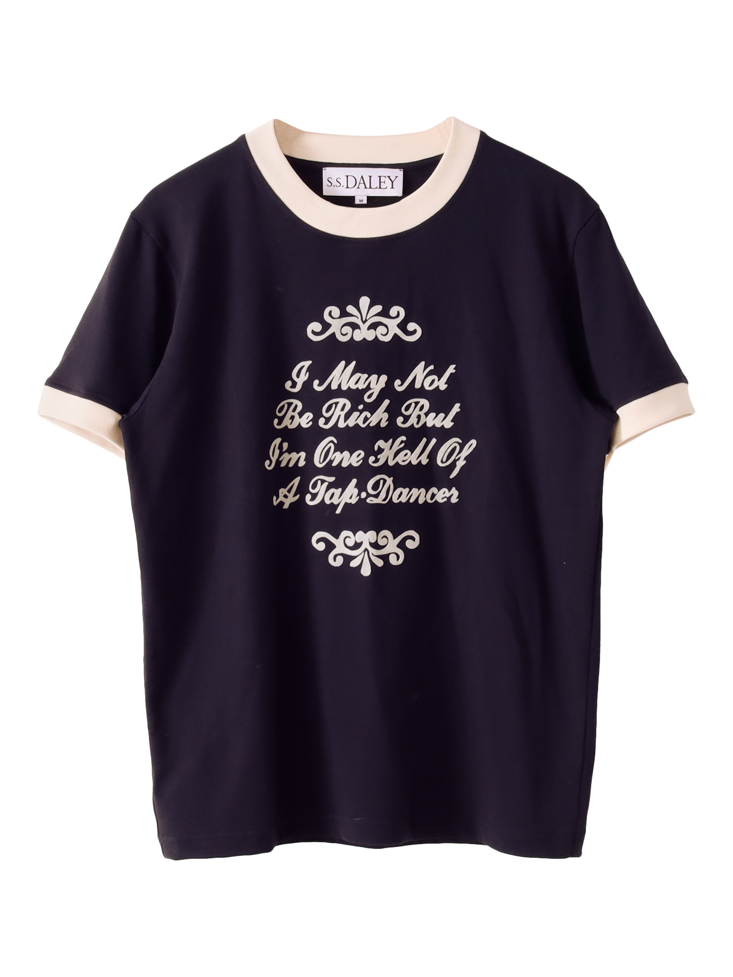 Product image 1 of 3, which shows S.S.DALEY Cotton Regular Fit Short Sleeve Tap Graphic T-Shirt, Navy, S