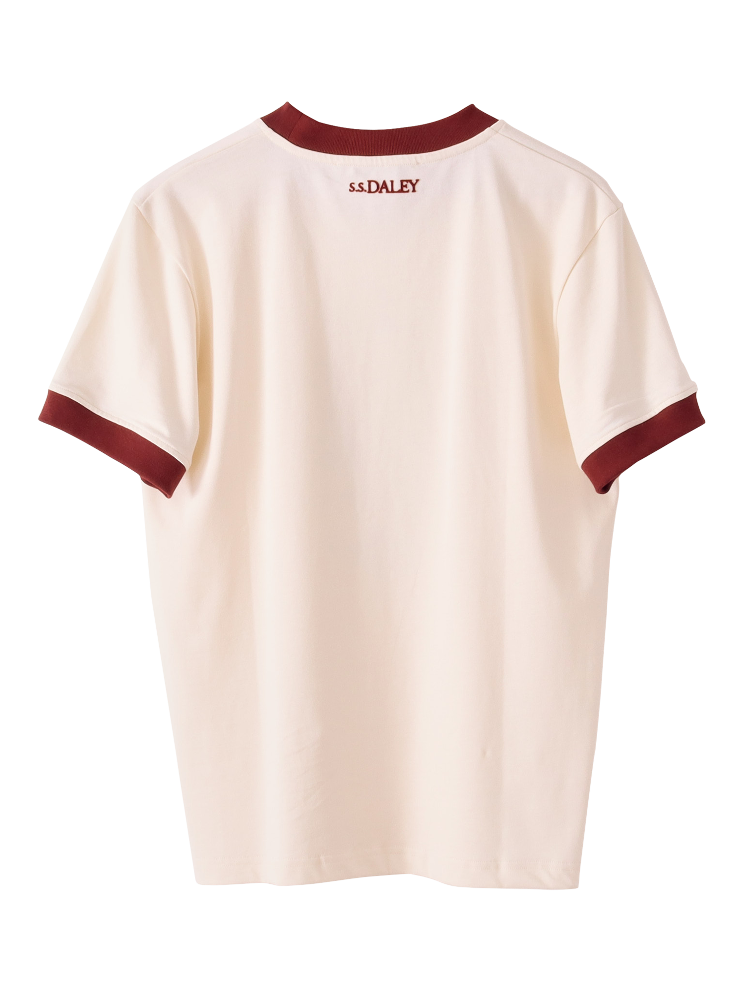 Product image 2 of 3, which shows S.S.DALEY Cotton Regular Fit Short Sleeve Tap Graphic T-Shirt, Bordeaux, S