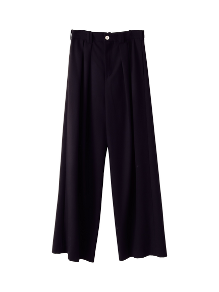 S.S.DALEY George Wool Trousers, Black, Black