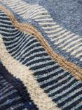 Celtic & Co. Statement Stripe Pure Donegal Wool Jumper, Indigo