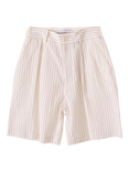 S.S.DALEY Clement Cotton Striped Tailored Shorts, White