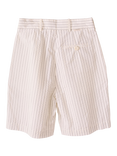 S.S.DALEY Clement Cotton Striped Tailored Shorts, White