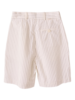 S.S.DALEY Clement Cotton Striped Tailored Shorts, White - view 2, White