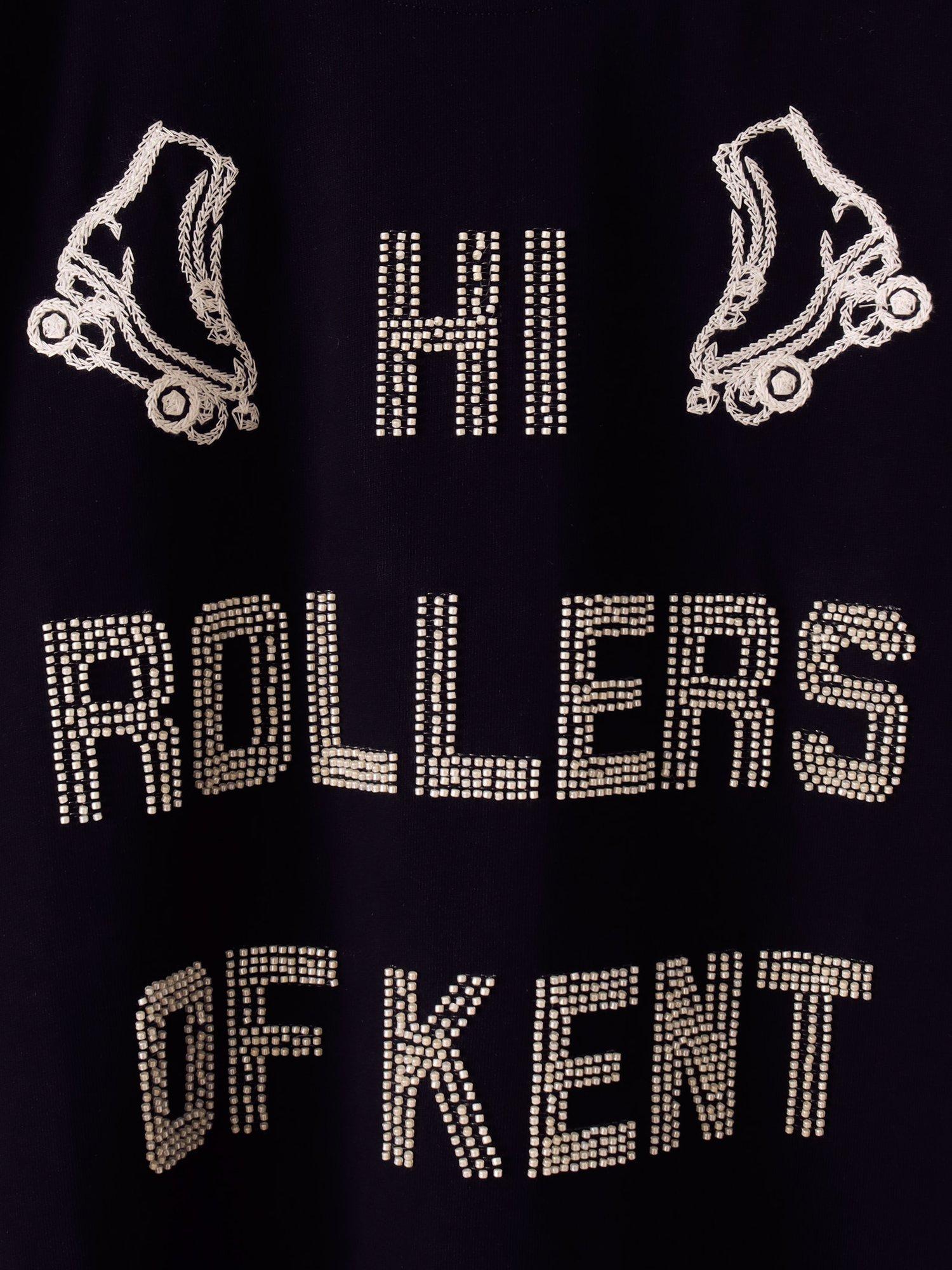 Product image 3 of 3, which shows S.S.DALEY Hi Rollers Cotton Regular Fit Short Sleeve T-Shirt, Black, S