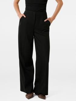 Forever New Frieda Wide Leg Trousers, Black, Black