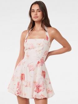 Forever New Harriet Halterneck Bubble Mini Dress, Valerie, Valerie