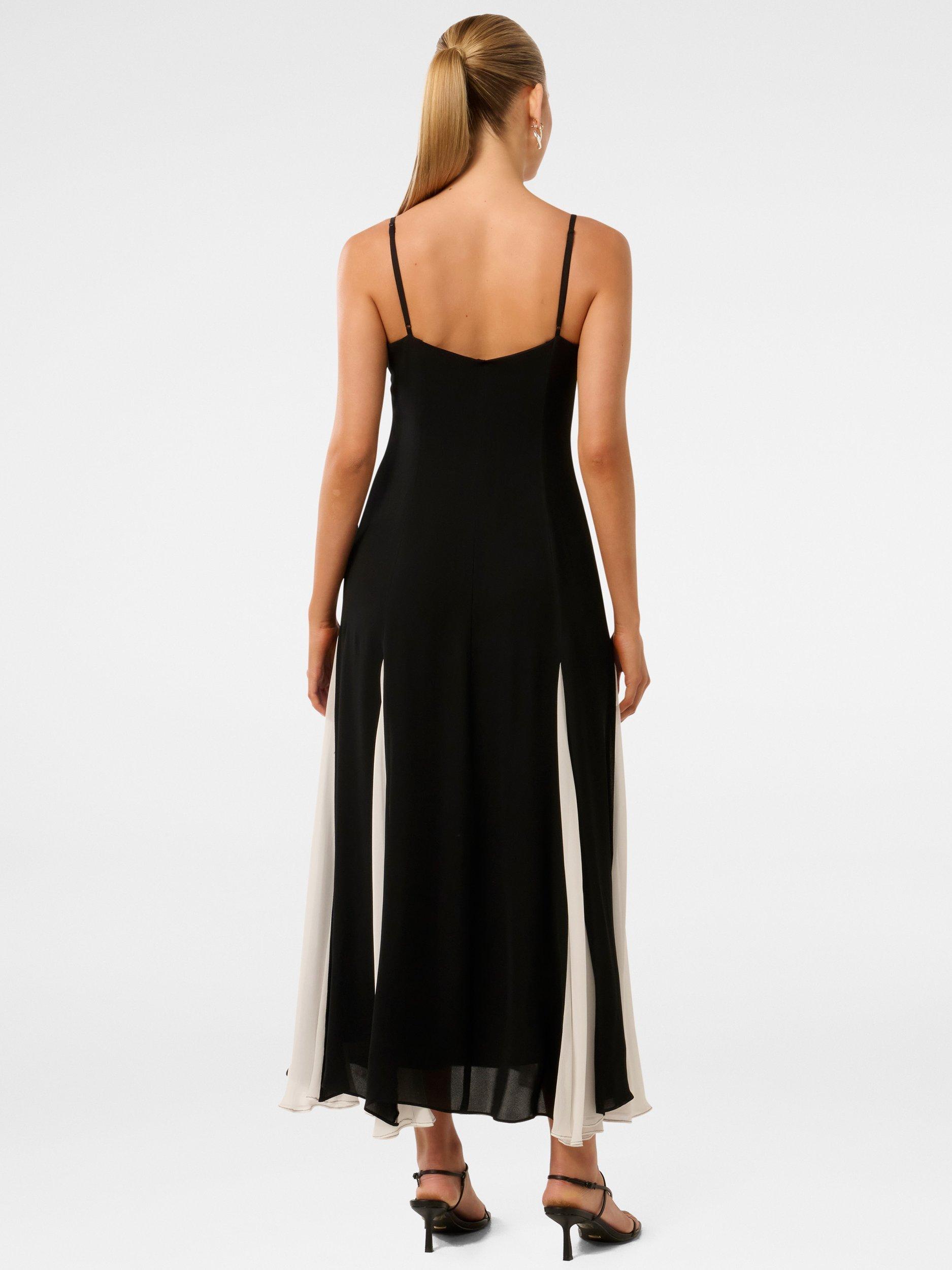 Product image 2 of 4, which shows Forever New Dahlia Godet Maxi Dress, Black/White, 4