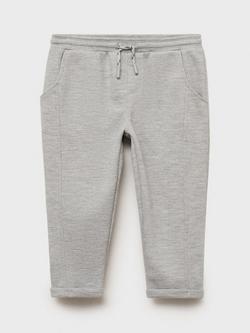 Mango Kids' Teia Slim Joggers, Medium Grey, Medium Grey