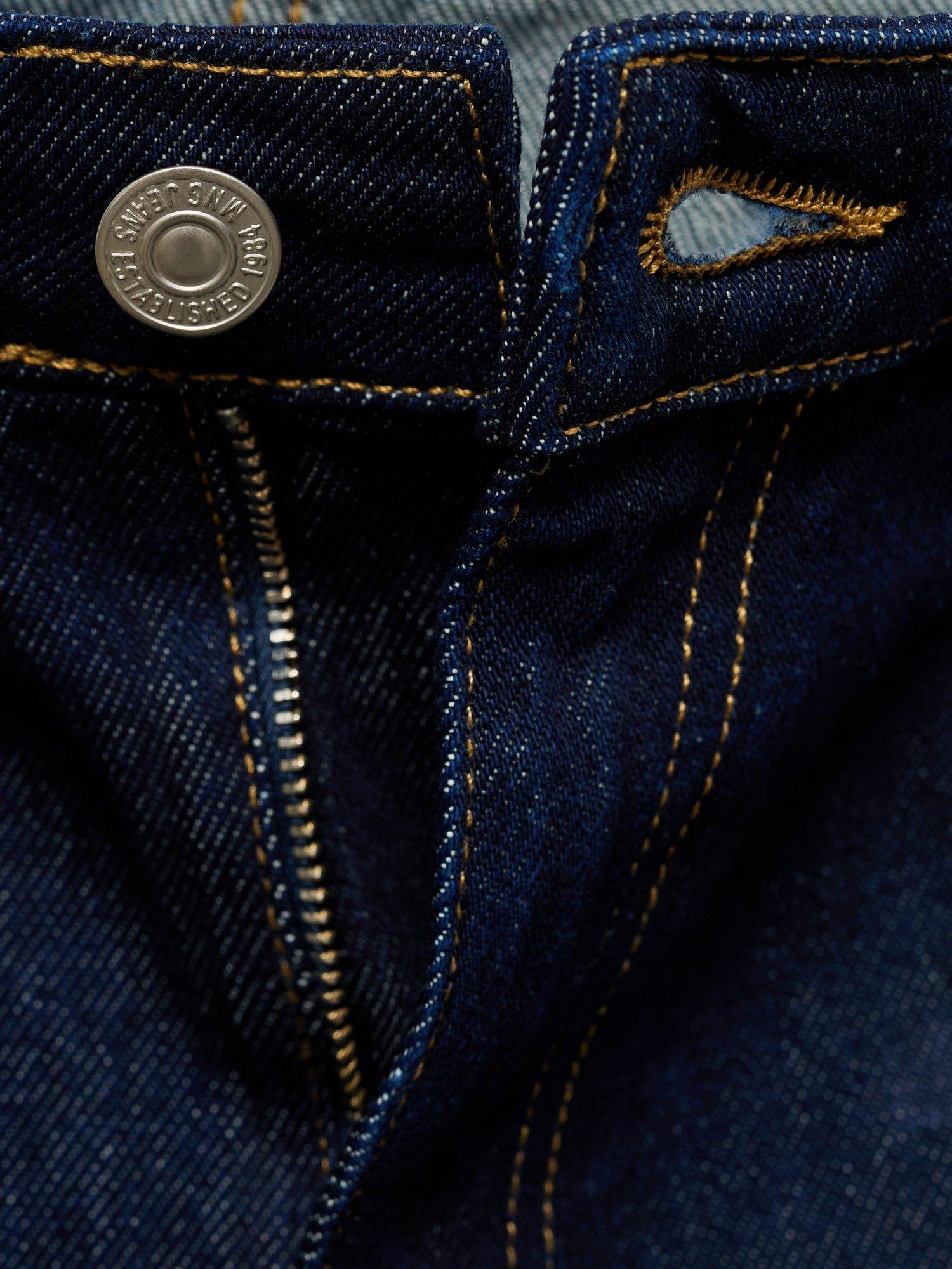 Product image 5 of 9, which shows Mango Matilda Straight Jeans, Navy, 6
