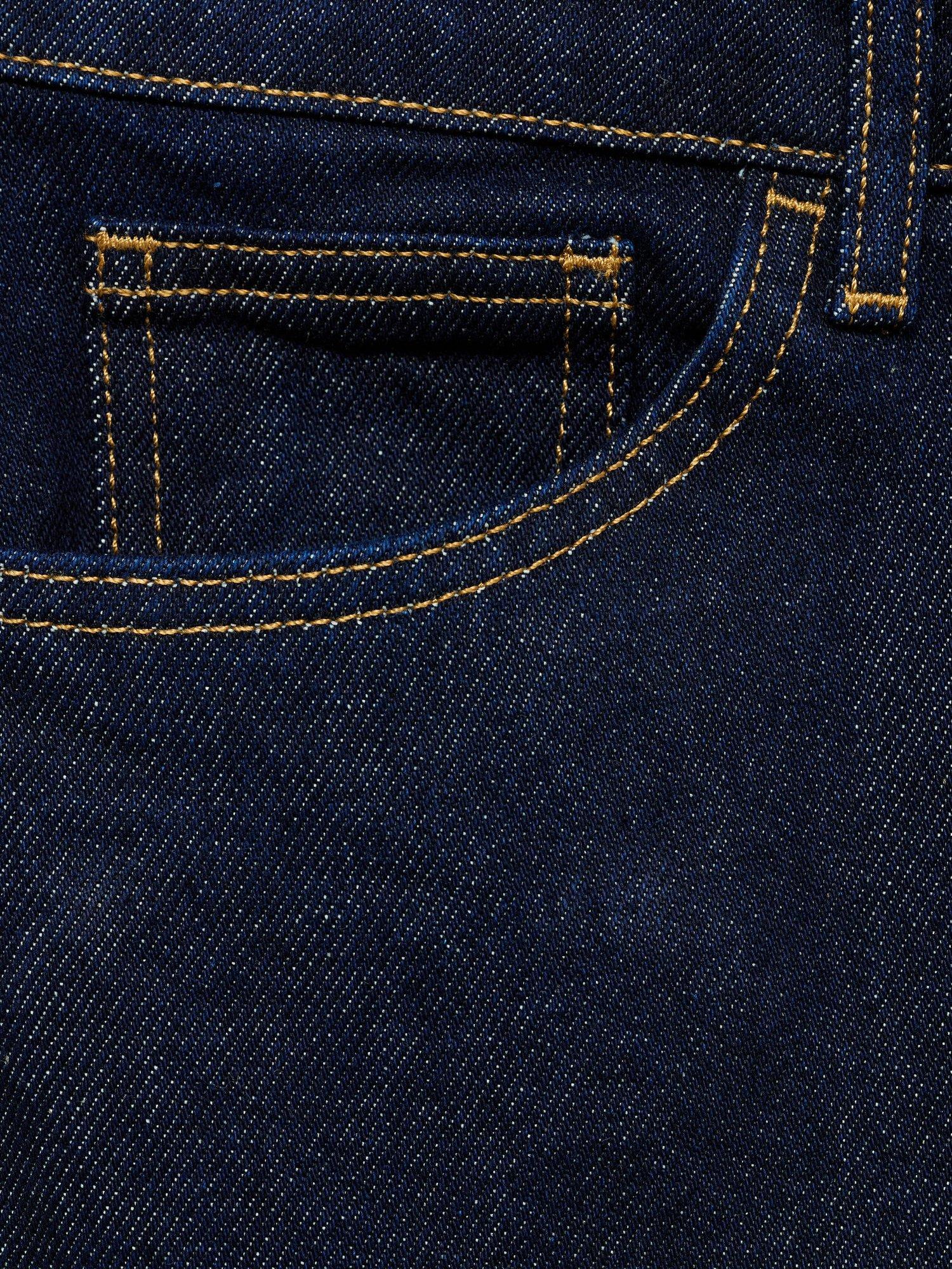 Product image 9 of 9, which shows Mango Matilda Straight Jeans, Navy, 6