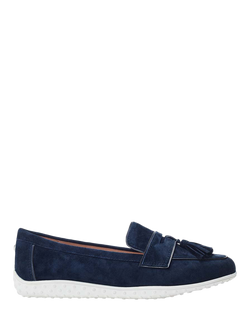 Moda in Pelle Elinia Suede Hybrid Loafers, Navy