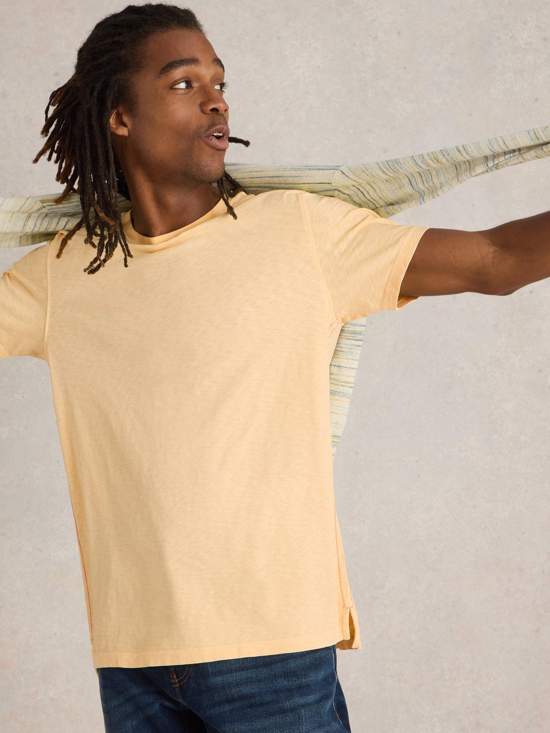 Product image 3 of 6, which shows White Stuff Abersoch T-Shirt, Light Yellow, S