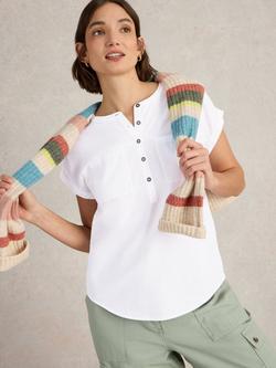 White Stuff Beth Pocket T-Shirt, Brilliant White