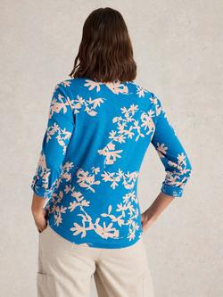 White Stuff Annie Floral Shirt, Mid Pink/Multi - view 2, Mid Pink/Multi