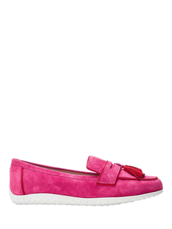 Moda in Pelle Elinia Suede Hybrid Loafers, Pink