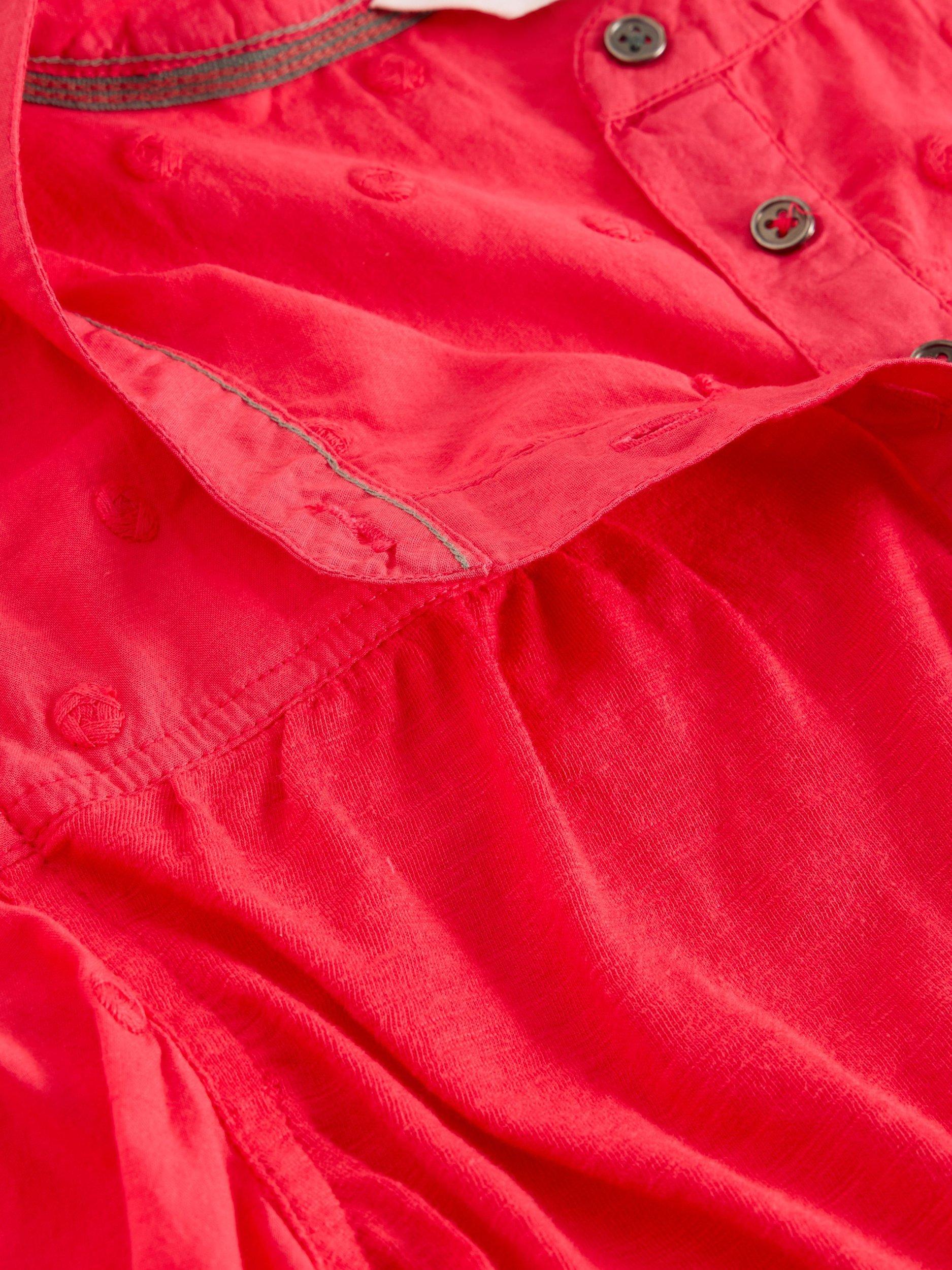Product image 6 of 6, which shows White Stuff Elise Dobby Mix Top, Pink, 8