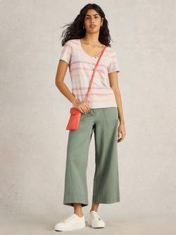 White Stuff Nadia Stripe T-Shirt, Natural/Multi, Natural/Multi