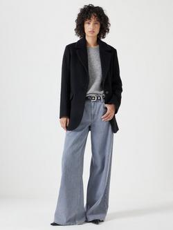 HUSH Jayde Italian Wool Blazer - view 2, Black