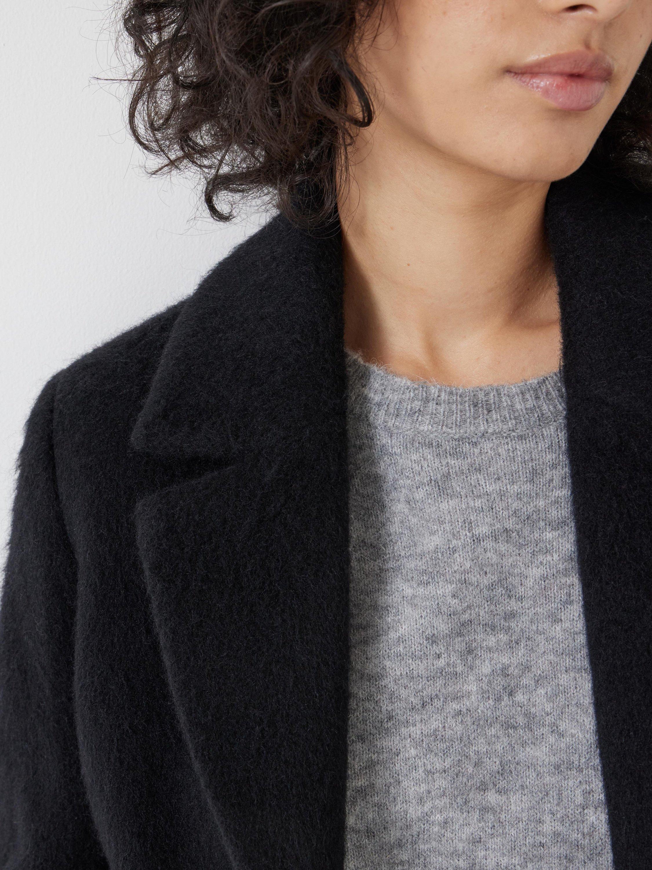 Product image 5 of 5, which shows HUSH Jayde Italian Wool Blazer, Black, 6