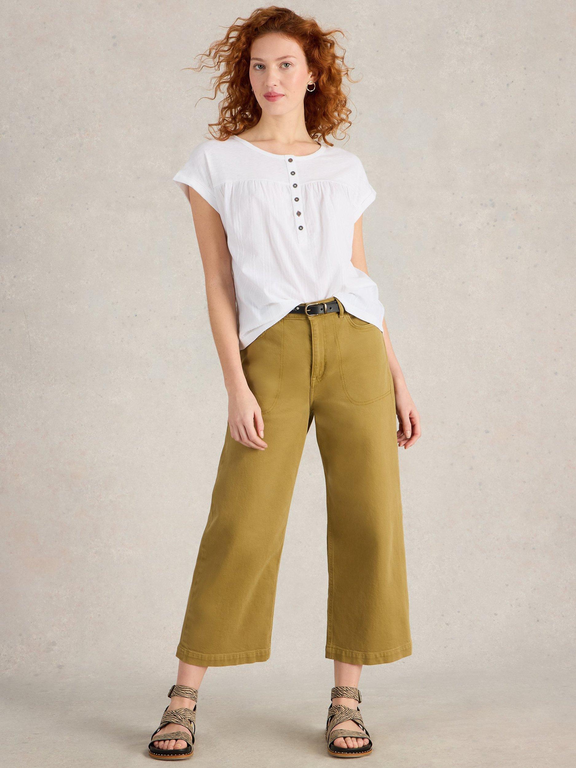 White Stuff Bethany Short Sleeve Shirt, Brilliant White