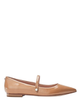 Moda in Pelle Flower Patent Leather Mary Jane Ballerina Pumps