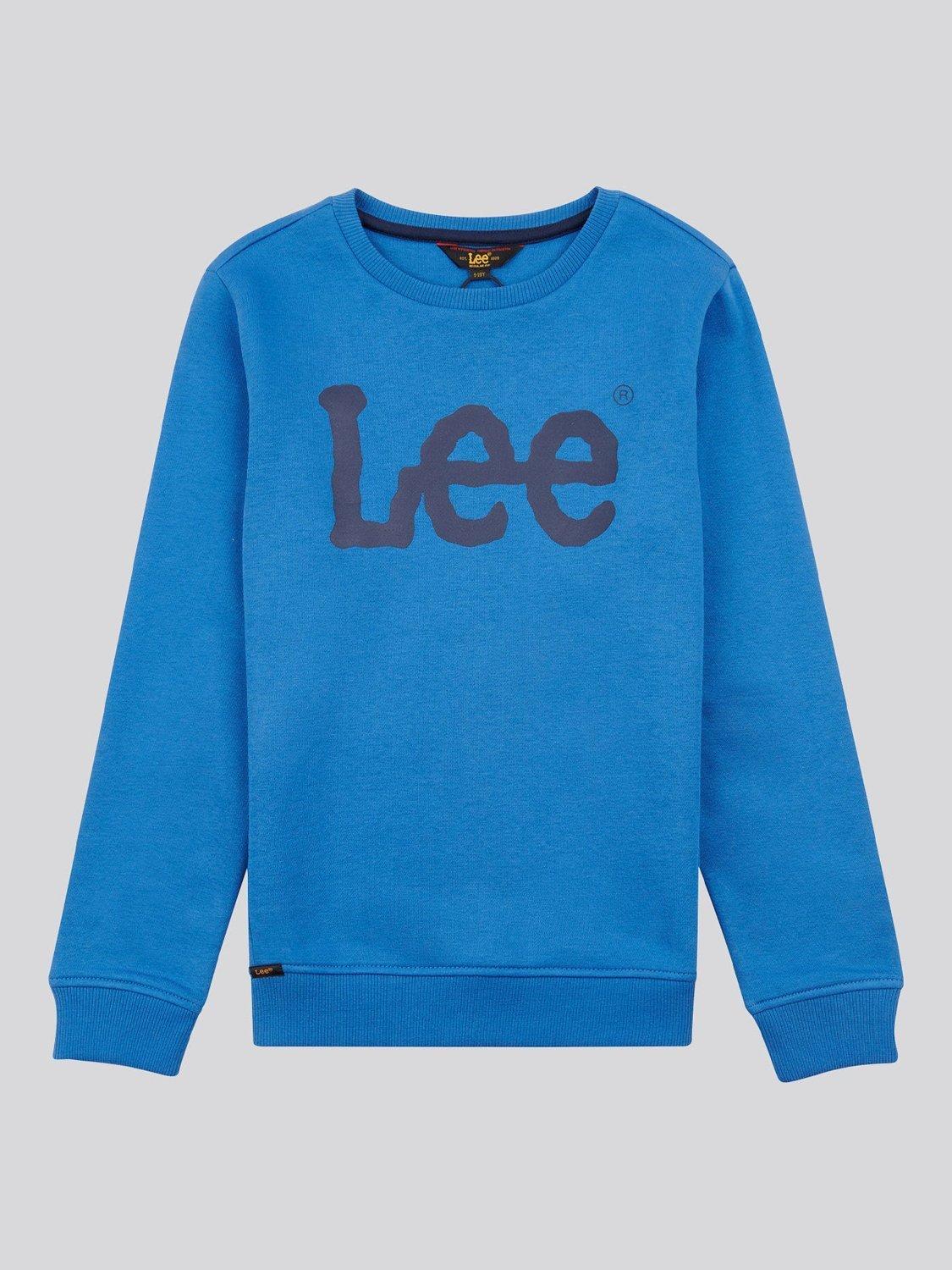 Product image 1 of 3, which shows Lee Kids' Wobbly Graphic Long Sleeve T-Shirt, Star Sapphire, 3-4 years
