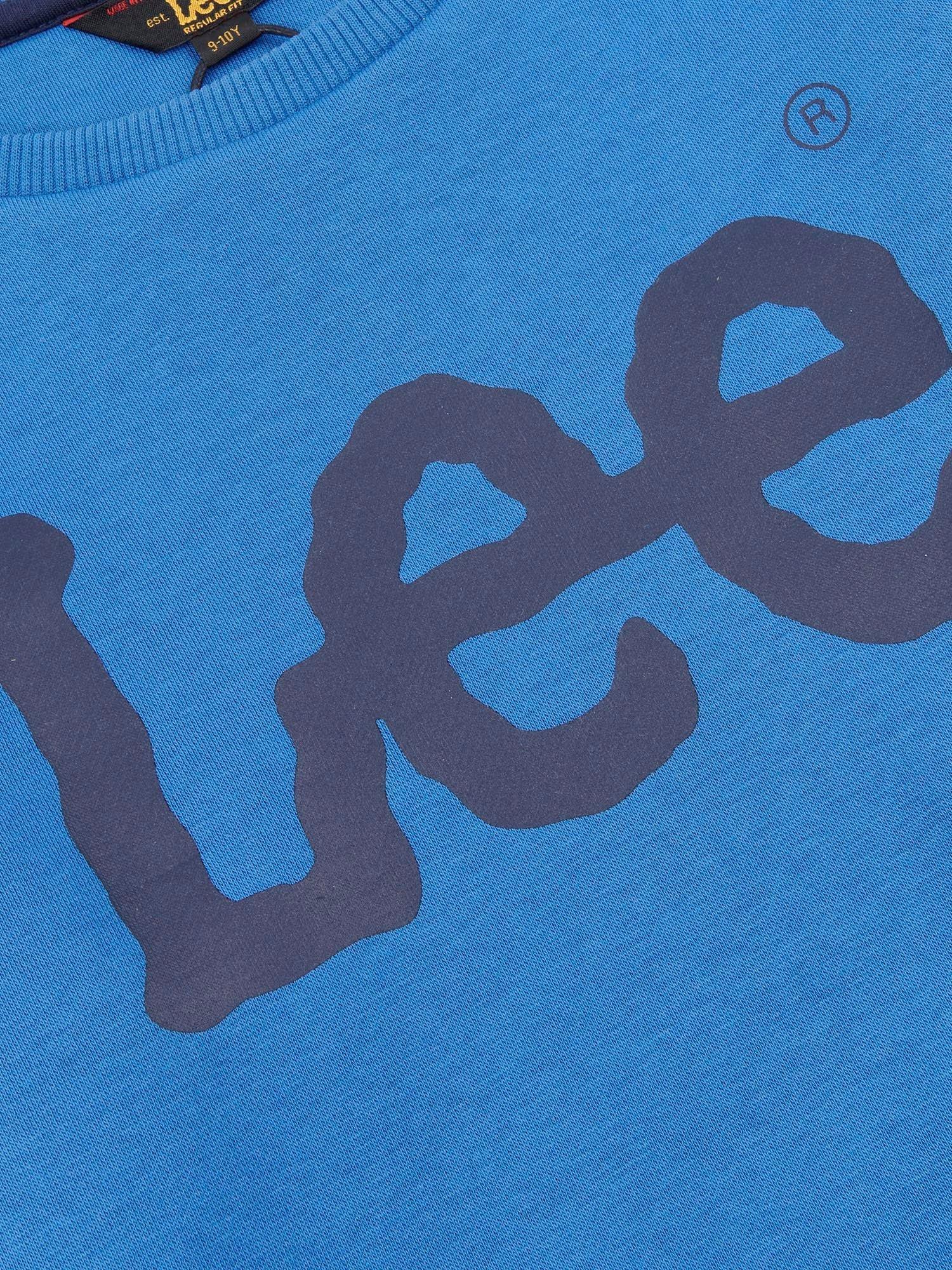 Product image 3 of 3, which shows Lee Kids' Wobbly Graphic Long Sleeve T-Shirt, Star Sapphire, 3-4 years